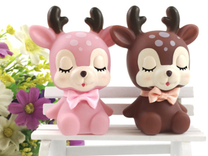 New Colorful Christmas Reindeer Slow-Rise Squishy Toy